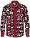 Maroon Black White