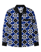 Blue Black White