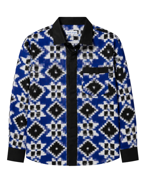 Blue Black White