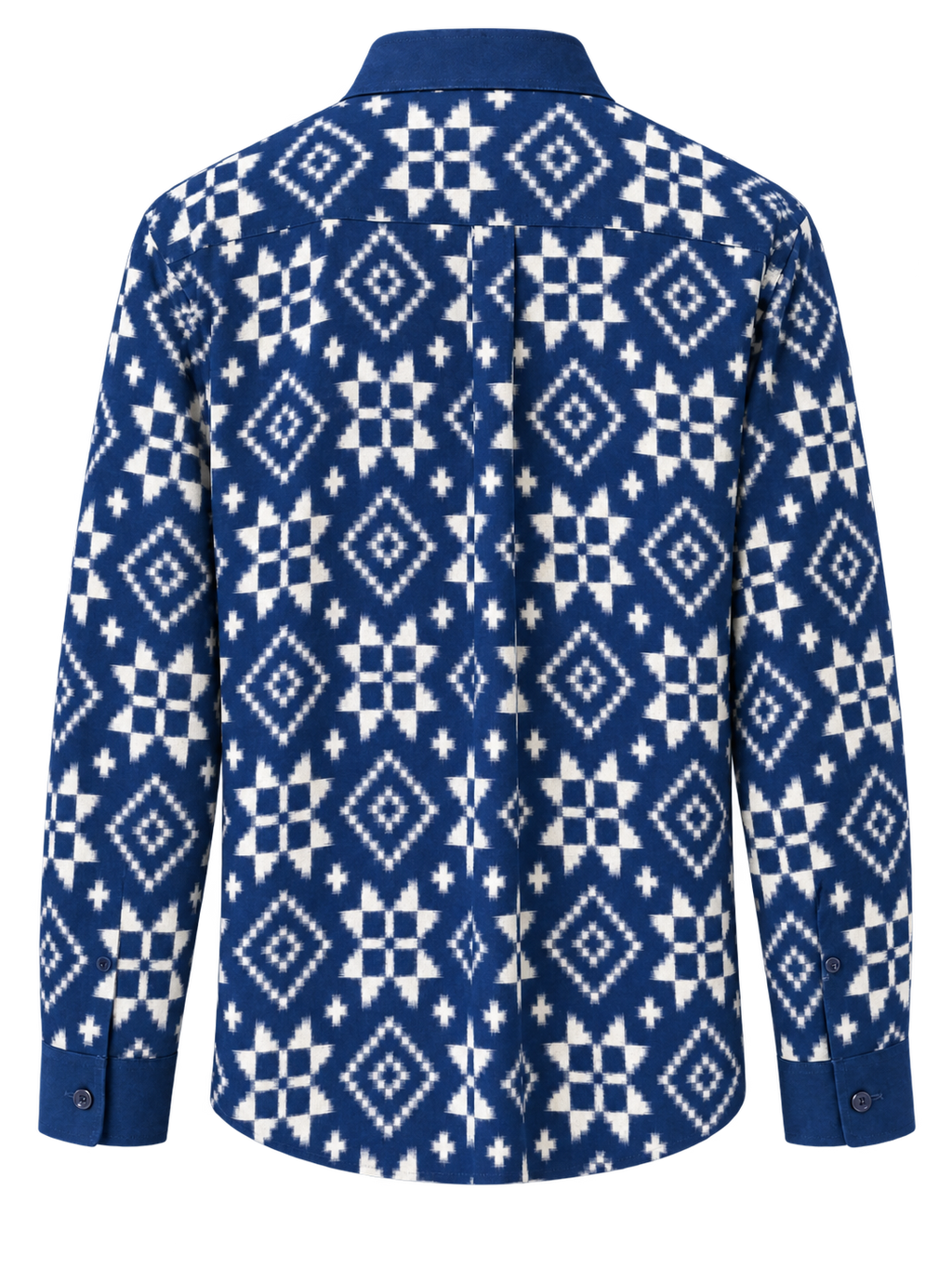 Blue on White