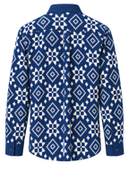 Blue on White