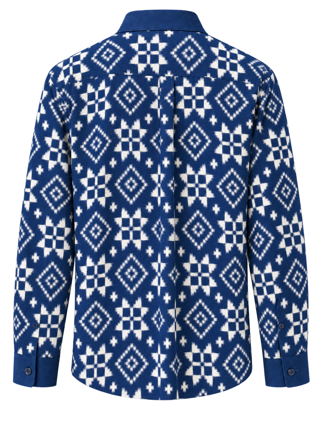 Blue on White