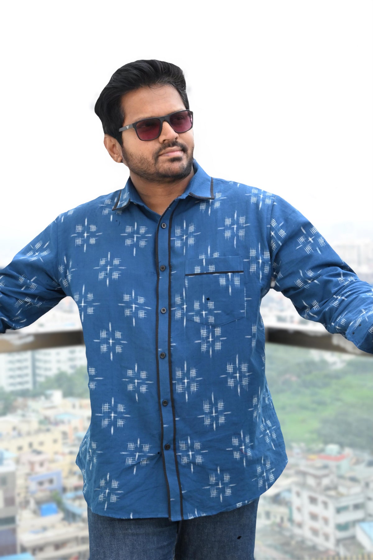 Pochampally Double Ikat Shirt